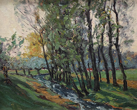 William A. Harper, French Landscape, 1905-9, oil on canvas, Flint Institute of Arts