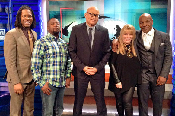 LZ Granderson, left, on the Nighty Show with Larry Wilmore.