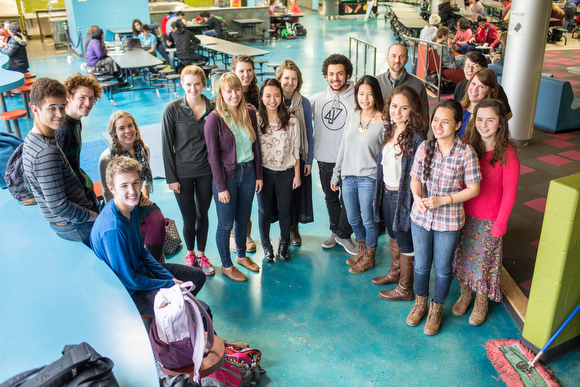 City High Middle School E-club members.