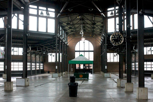 Detroit Eastern Market's Shinola Clock.