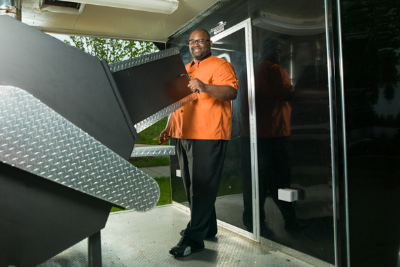 Cory Davis of Daddy Pete's BBQ.