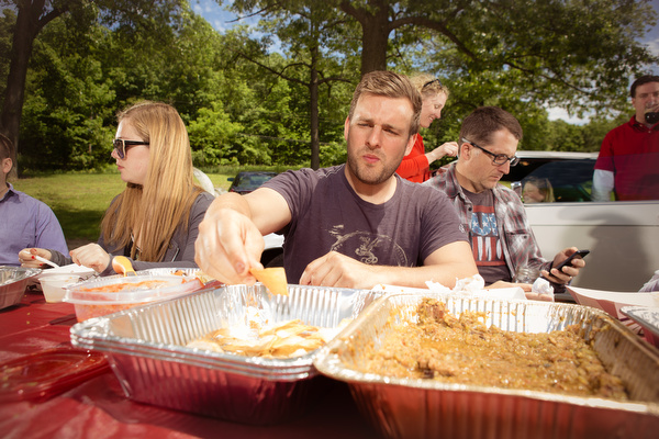 The crew of Roadbelly eat, write, and shoot wherever food takes them.