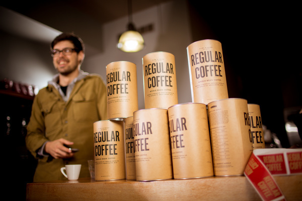 Adam Foster and his coffee.