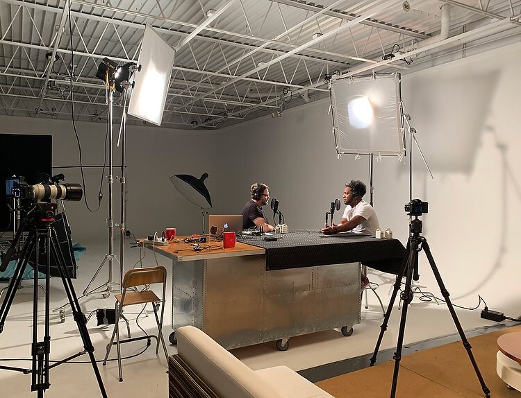 Brian Kelly speaking with Adrian Butler.