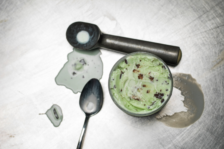 After pasteurization and freezing, ice cream is ready to sell, eat, and fight human trafficking. 