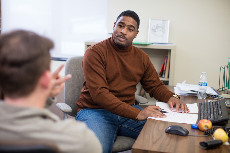 Shawn Rosser, a peer recovery coach at Arbor Circle works with many parents helping them manage their mental health.