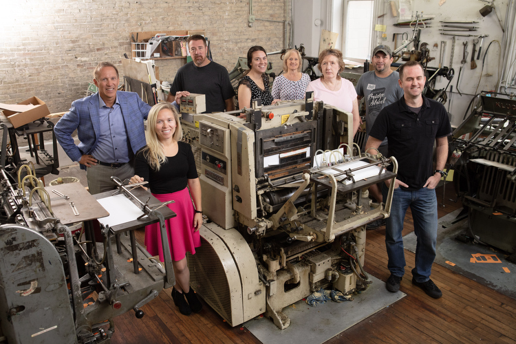 A heritage company, Swift Printing still has their old machinery, for the memories and occasional odd job. Most work is done with cutting edge presses and machines.