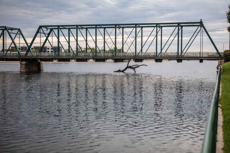 The 6th Street Bridge over the Grand River.