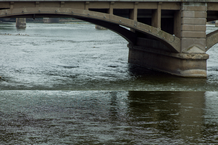 One of the river barriers to be removed.