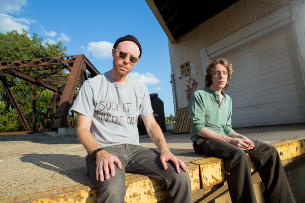 Joel Potrykus, left, and Joshua Burge, right.