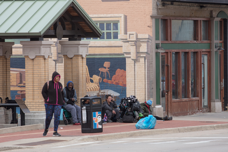 Pekich Park serves as a meeting and hangout space for people who are not traditionally served by area businesses. 