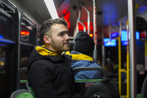 Ulloa takes The Silverline every day to his job at West Michigan Works!