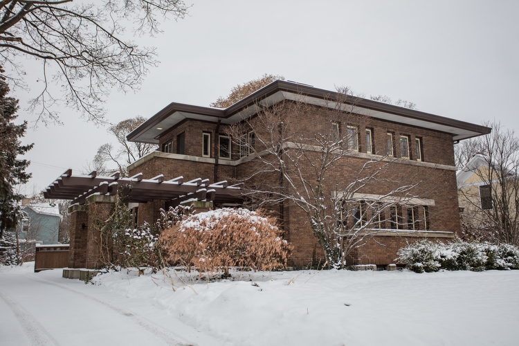One of the many houses with a strongly distinctive period style. 