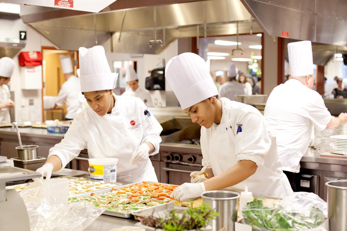Culinary Institute of Michigan students. Photo courtesy of Baker College.