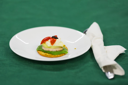 The appetizer prepared by Corona