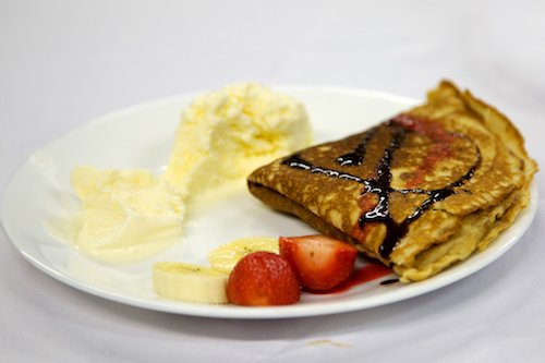 Crepes made by Blanca Santizo