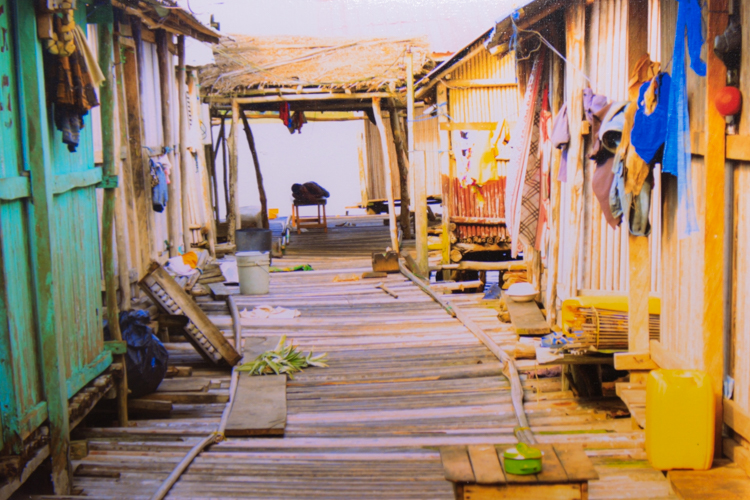 A photo Tacitus Bailey-Yabani took of homes in Accra.