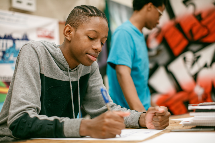 AOTA is an opportunity for many of the students to think about their lives, organize their thoughts, and write it down to share over beats.