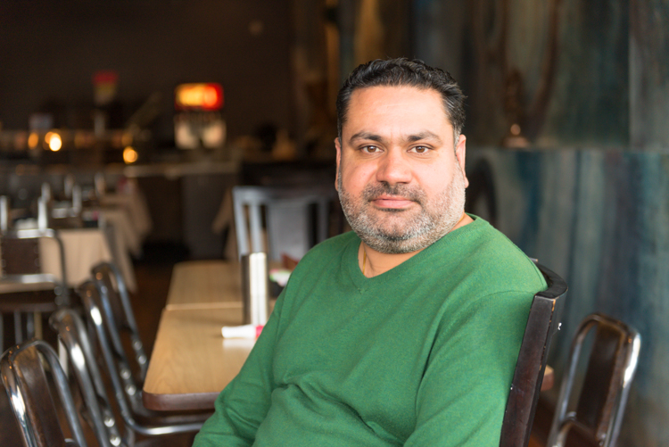 Raj Grewal owns Curry Kitchen and Naan Pizza.