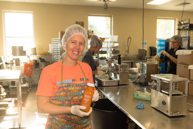RenÃ©e Randell, owner of Bodhi Tree Juice Co and Bodhi Tree Market, at Kitchen 242.