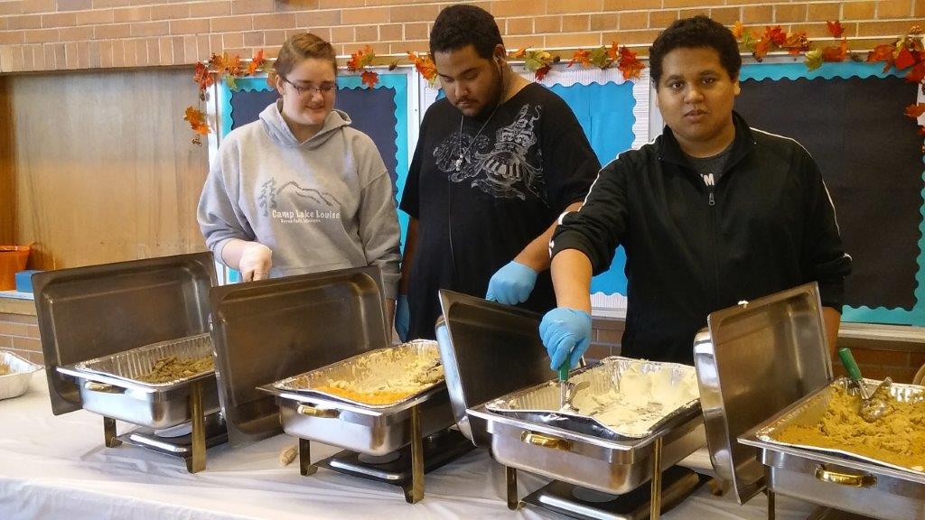 Haley, Brandon and Daniel from Pioneer Resource's Food For Thought class. Photo courtesy of Pioneer Resources