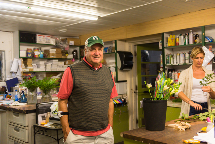 Dennis Wasserman ran the flower shop from the 1970s until five years ago, when his children, Angie and Troy, took over.
