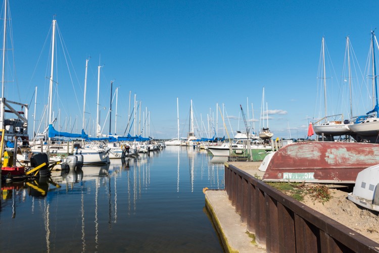 The Torresen Marine on Muskegon Lake. Photo by Jenna Swartz