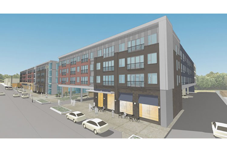 Renderings of the finished building. 