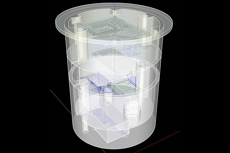 A rendering of one of the new air quality sensors.