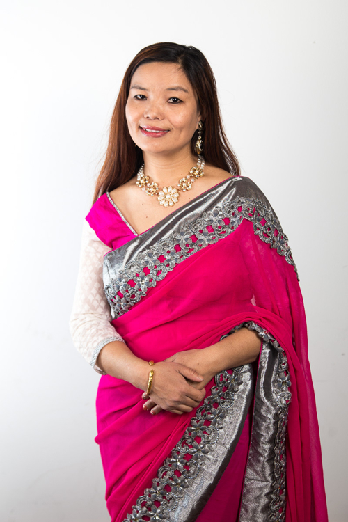 Santa Subba in a saree