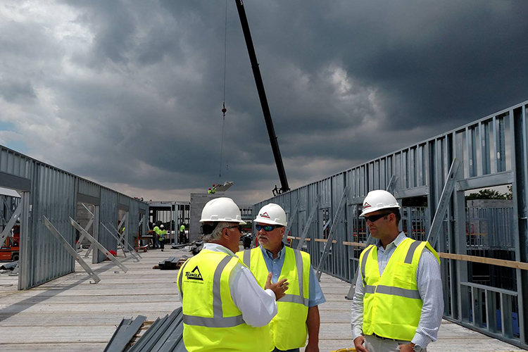 Paul Lemley on a job site.