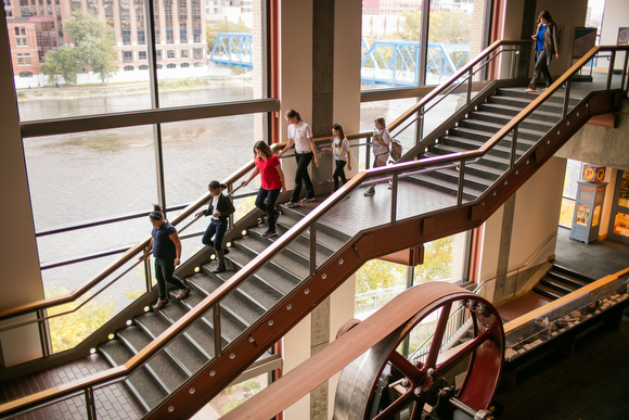 The Museum School uses the entire Grand Rapids Public Museum as a classroom.