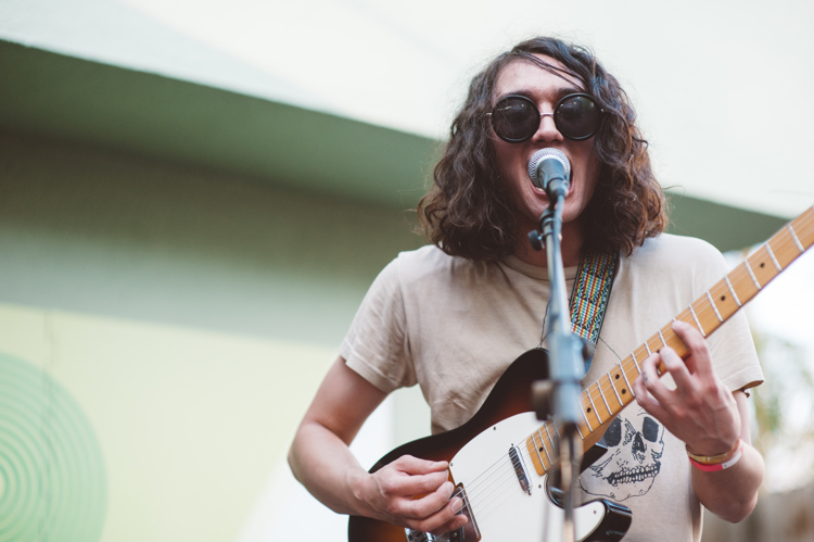 The Grand Rapids-based band Heaters performs at Michigan House. Photo by Samantha Vanderlist