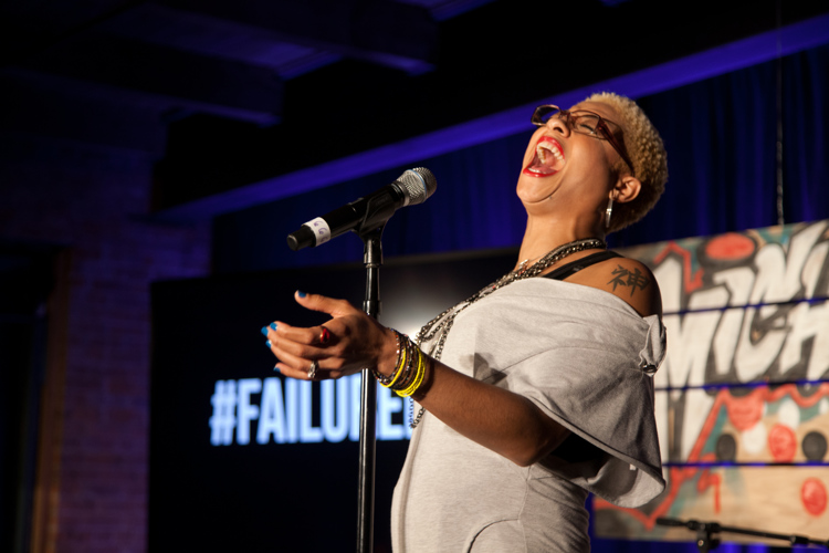 The Detroit-based Steffanie Christi'an sings at Michigan House. Photo by Sarah Nesbitt