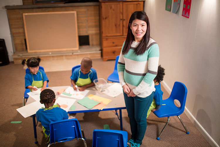 Nan Sai in her Grand Rapids daycare.