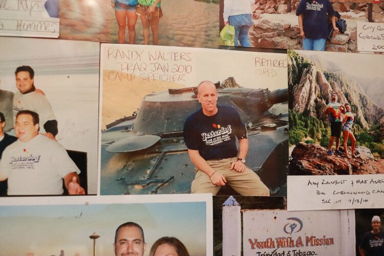 Photo of the Veteran whose widow often visits to "have lunch" with.