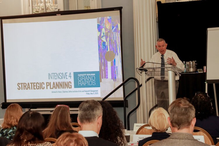 Michael M. Kaiser, Chairman of the DeVos Institute of Arts and Nonprofit Management, welcomes Capacity Building: Grand Rapids arts leadership.