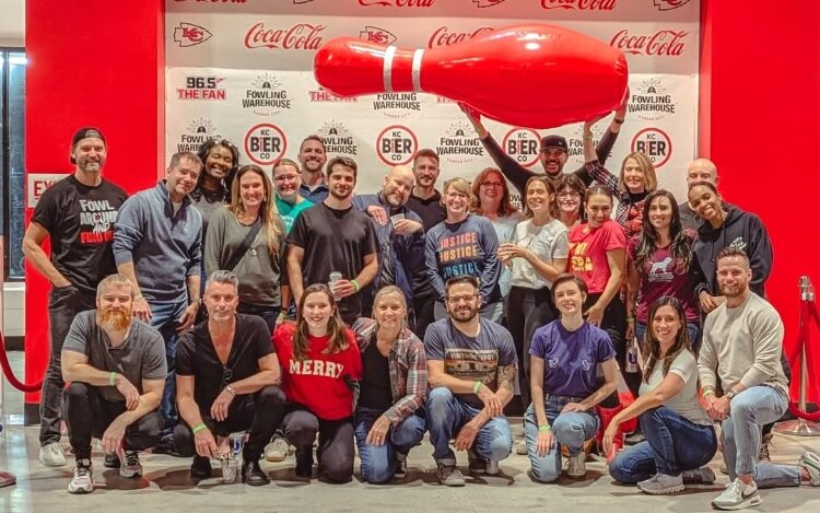 Kristin Revere with the other participants in the The Blox reality series.