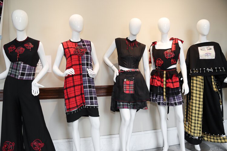 This collection, designed by Zayne J Cutrar, is just one of the 14 capstone collections heading to the runway.