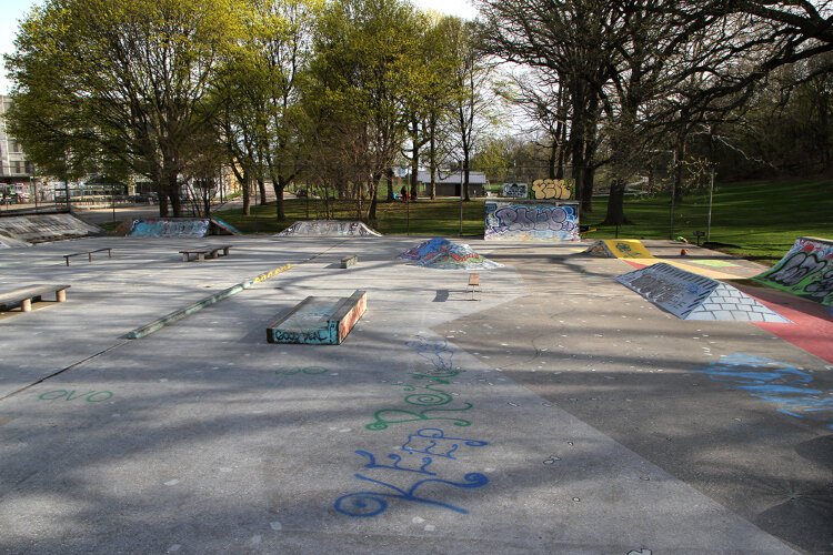The volunteer-driven Clemente DIY is one of three options for skaters in Grand Rapids. The other two are temporary structures.