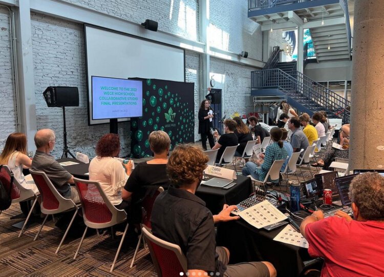 The Wege High School Collaborative Studio introduces students to a range of complex problems like river restoration, food insecurity, and fast fashion. 