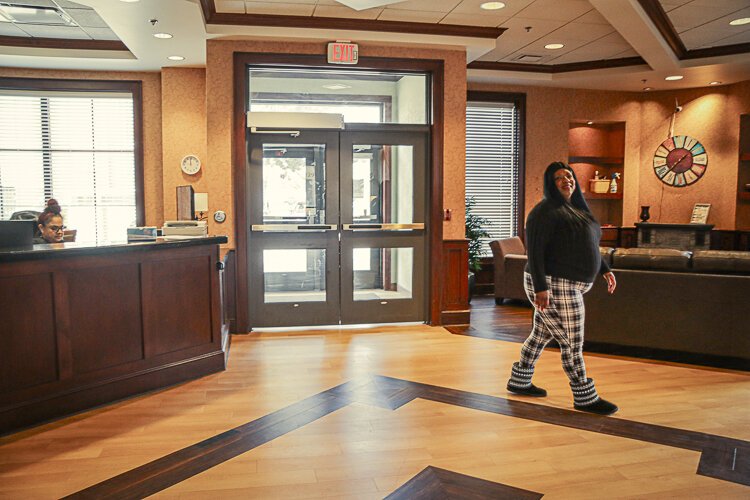  Bri loves knowing that Dégagé Ministries' Complex Care Housing facility has a door person to ensure her and others safety.