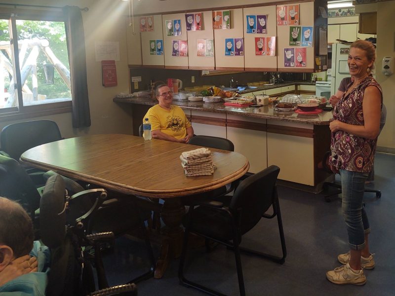 Dining area of a Northern Lakes CMHA group home.
