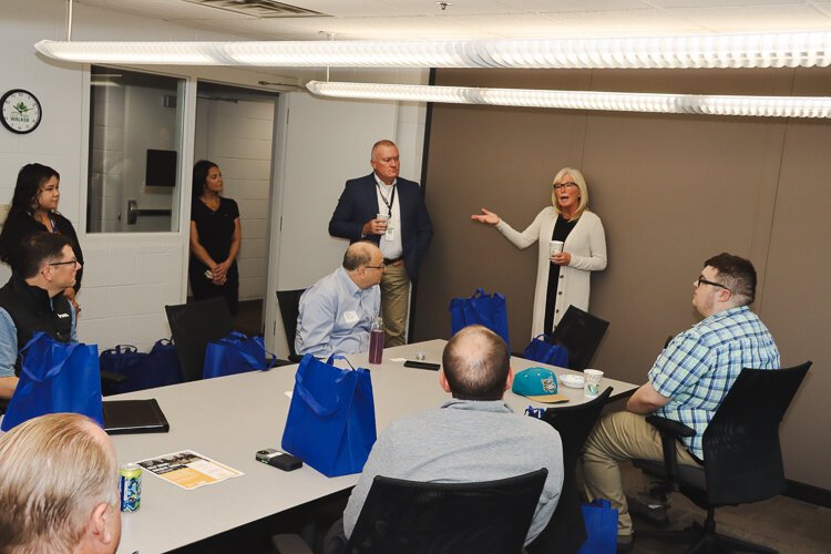 The Rapids' CEO Deborah Prato kicks off the listening session with Walker businesses