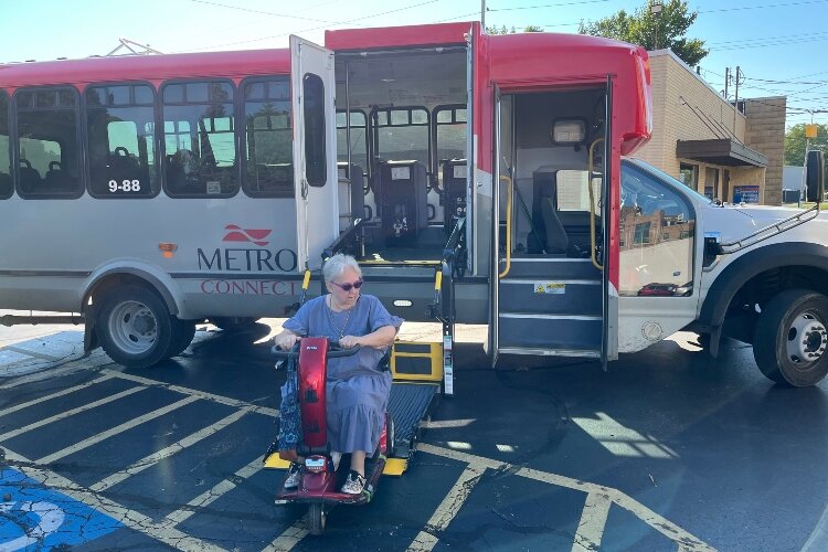Sharon DeHaan depends on public transportation to get to her appointments.