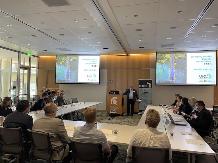 In April, the University Research Center brought Michigan researchers and policymakers together at the MSU Grand Rapids Research Center to address the issue of PFAS contamination.