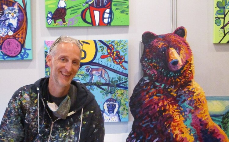 Joel Schoon-Tanis in his Holland studio.