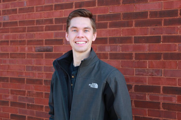 While at Grand Valley, Jordan Vanderham developed a mask that makes it easier to breathe while working or playing in below-freezing air.