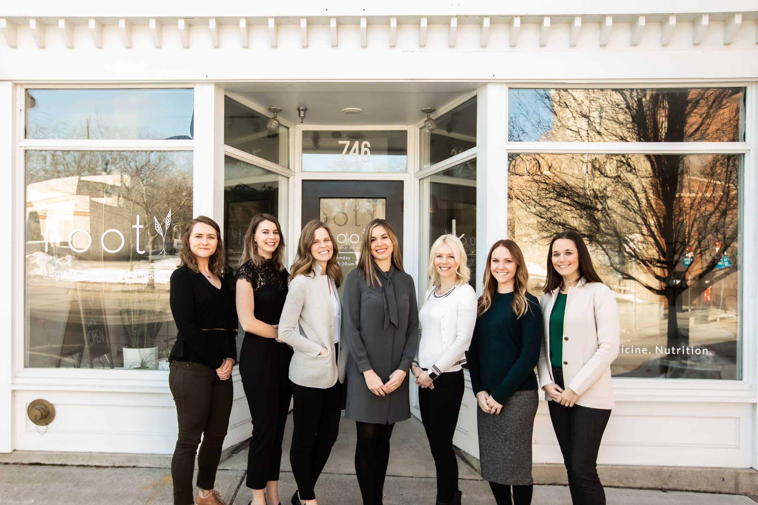 The team at Root Functional Medicine. Photo courtesy Arrae Photography.