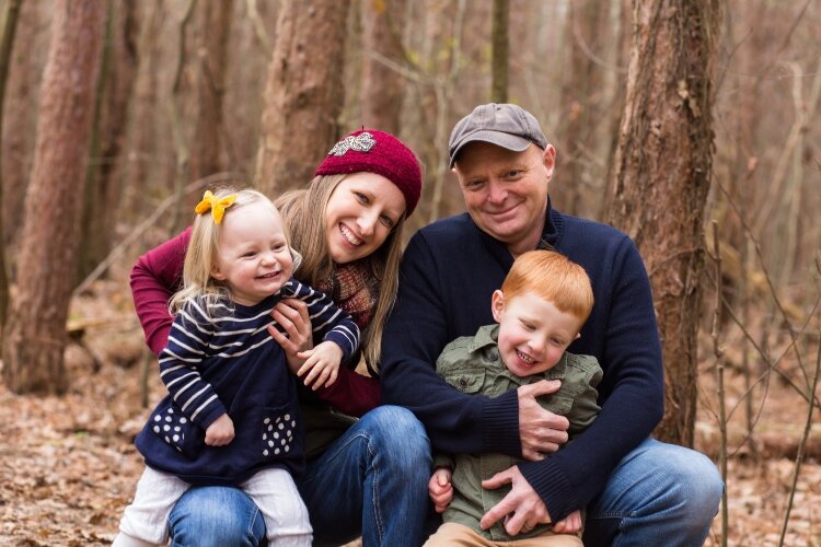 Heidi Tunison with her husband, John, and their two children.